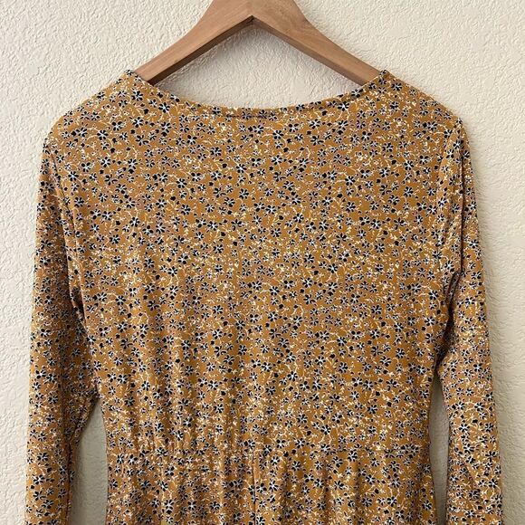 NWT Lily Rose Yellow Floral Wrap Dress Junior Large - Picture 6 of 6